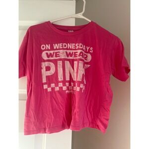 On Wednesdays We Wear Pink Graphic Tee‎ Mean Girls Movie XL